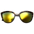 thumbnail image 2 of grinderPUNCH Womens Flash Color Mirror Lens Oversized Cat Eye Sunglasses, 2 of 6