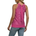 thumbnail image 4 of Perfectbot Womens Elegant Halter Neck Tops Sparkly Sequin Cold Shoulder Tank for Parties & Night Out, 4 of 8