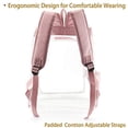 thumbnail image 3 of Mochila transparente linda Fomaris para mujeres y niñas 16' L oro rosa, 3 of 3