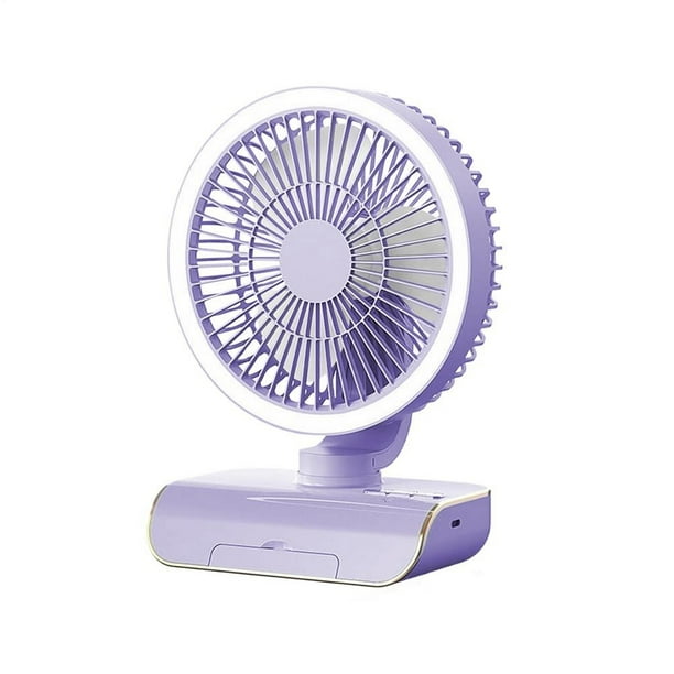 Ventilador de Circulación de Aire Oscilante de 5 Velocidades, Personal, con Control Remoto, Recargable de 4000 MAh, Color .