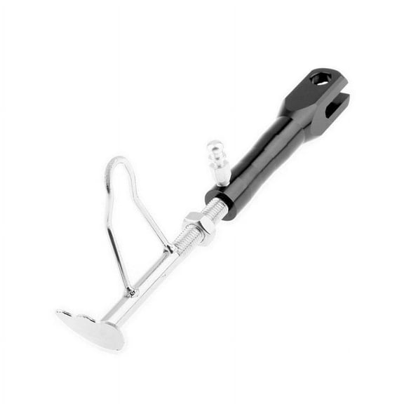 Adjustable Aluminum Alloy Black Motorcycle Kickstand Side Stand Wear-Resistant