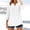 A323 White, variant on Xdegoge Embroidered Tunic Tops for Women Cotton Linen V Neck 3/4 Puff Sleeve Blouses Floral Flowy Lightweight Breathable Casual Summer Boho Shirts Hi-Low Hem Tunic Tops