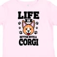 thumbnail image 4 of Inktastic Life is Better with a Corgi Boys or Girls Toddler T-Shirt, 4 of 5