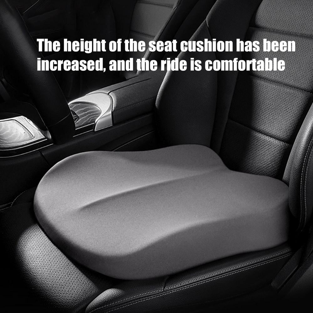 Getphonery Car Seat Cushion for Shorter Drivers Booster Height Riser Adults Short Person Wedge Back Pain Lumbar Support Driving Truck Pillow, Brown