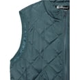 thumbnail image 4 of Chaleco Acolchado Ligero Allegra K Cuello Alto Bosque Verde XS, 4 of 6