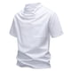 thumbnail image 1 of pstuiky camisetas para hombre, Camiseta de manga corta con doble costura para hombre, talla grande, con base en barbecho camisetas de hombre l, 1 of 4