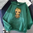 thumbnail image 3 of Sudadera con capucha De Groot para hombre y mujer, suéter Unisex con estampado de Héroe de película, de gran tamaño, de alta calidad, 3 of 5