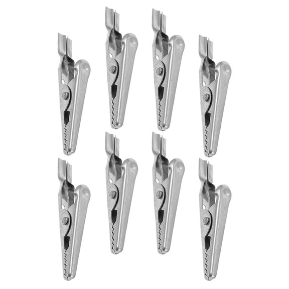 DRAFIDEEP 304 Stainless Steel Alligator Clips for Electronic Wire Connections and Testing