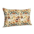 thumbnail image 2 of Disketp Pillow Covers Mushrooms And Rainbows Peace Pattern Throw Pillow Case Cushion Covers,Cushion For Bedroom,Couch,Home-16"X24", 2 of 9