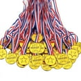 thumbnail image 1 of Medallas de de PláStico para NiñOs de 100 Piezas Medallas de Premio de de Oro para Estilo OlíMpico, Decoraciones de Fiesta y Premios, 1 of 9