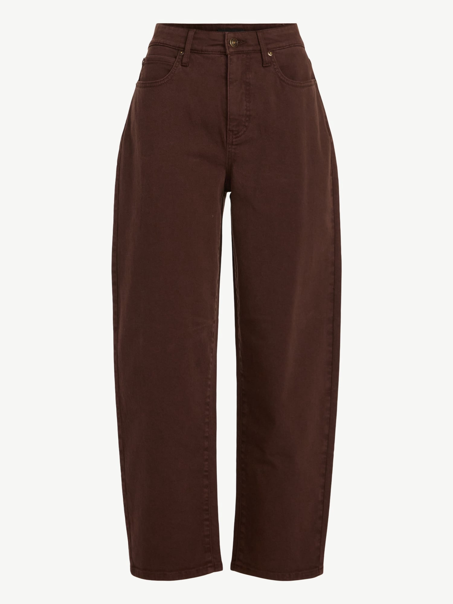 Free Assembly Women's and Women's Plus Barrel Leg Jeans, 26.5" Inseam, Sizes 0-26W
