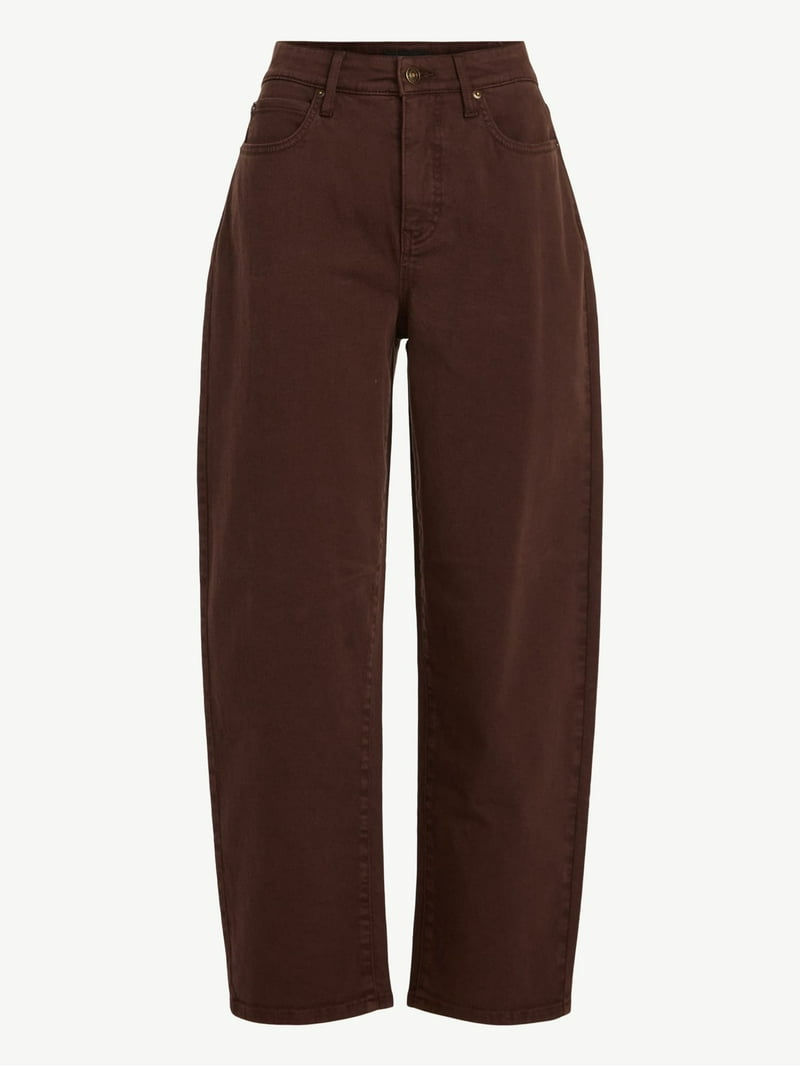 Free Assembly Women's and Women's Plus Barrel Leg Jeans,