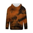 thumbnail image 3 of Mens Tie-Dye Hoodies & Sweatshirts Big and Tall S-4X Casual Pullover Long Sleeve Fleece Hoodie Plus Size Basic Comfy Sweatshirt with Pocket, 3 of 4