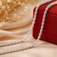 thumbnail image 4 of Enchanting 1.5mm Twisted Singapore Chain Sterling Silver 20-inch Necklace, 4 of 6
