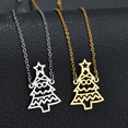 thumbnail image 3 of 1 Pcs Christmas Tree Pendant Necklace for Women Adjustable Link Chain Necklace Thanksgiving Xmas Party Jewelry Gift, 3 of 7