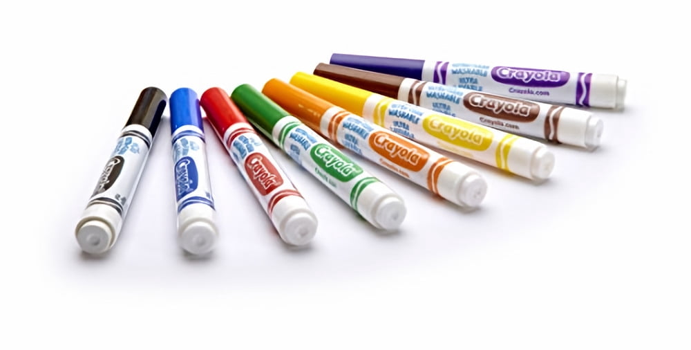 Crayola Classic Colors Washable Waterbased Markers, 8 Count (Pack Of 6)