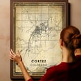 thumbnail image 6 of Cortez Vintage Map Prints Canvas, Colorado Map Art Canvas, Canvas, Cortez Map City style vintage Canvas , Canvas Wall Art, Street Map Artwork Canvas, 6 of 6