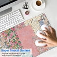 thumbnail image 4 of Long Mouse Pads for Desk,Pioneer Flower Floral Print Pattern Desk Mats on Top Of Desks, Desk Mouse Pad Extra Large with 3mm Non-Slip Base and Stitched Edge for Gaming,Office,Work,Home 31.5"x11.8", 4 of 6