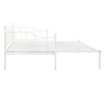 thumbnail image 5 of Twin Size Quality Steel Frame Daybed with Twin Size Adjustable Trundle, Portable Folding Trundle Heavy-Duty Steel Daybed with Pop Up Trundle Bed, No Box Spring Needed(White), 5 of 7