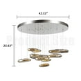 Ice Cold Ceiling Light Luxury Stainless Steel High Ceiling Chandelier ...