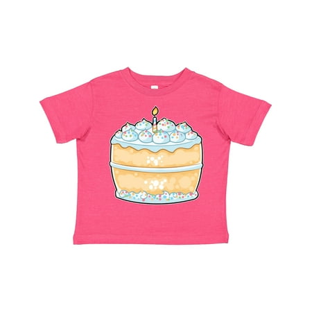 

Inktastic Cute Cake with Confetti Sprinkles and Candle Gift Toddler Boy or Toddler Girl T-Shirt