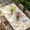 Yellow, variant on Easter Colorful Eggs Table Cloths for 3 Foot Rectangle Tables, Spring Flowers Leaves Country Plants Patio Waterproof Elastic Fitted Tablecloths, Washable Rectangular Table Cover for Camping