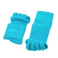 thumbnail image 1 of Calcetines Para Pedicura, Amigables Con La Piel, Lavables, Todo Incluido, Calcetines Para Masaje De Cinco Dedos, Calcetines Antideslizantes Para Alineación De Pies 1 Par Serendint CE008533-07, 1 of 5