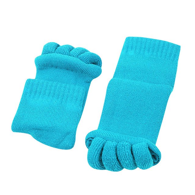 Calcetines Para Pedicura, Amigables Con La Piel, Lavables, Todo Incluido, Calcetines Para Masaje De Cinco Dedos, Calcetines Antideslizantes Para Alineación De Pies 1 Par Serendint CE008533-07