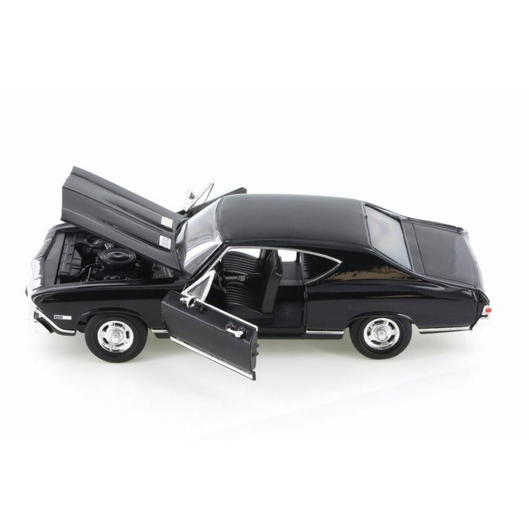 1968 Chevy Chevelle SS 396, Black w/ Black - Welly 29397WBK