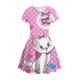 thumbnail image 1 of Nueva falda de sol en forma de A de Disney Mary Cat Kawaii, vacaciones en la playa, verano, volante, bohemio, bonito vestido de manga corta para mujer, ropa informal 150 heqiyong CONDUJO, 1 of 2