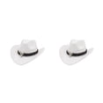 thumbnail image 4 of Decodeary Western Outback Cowboy Hat Channel Inner Cowboy Classic Hat Large Brim Provides white 2Set, 4 of 6