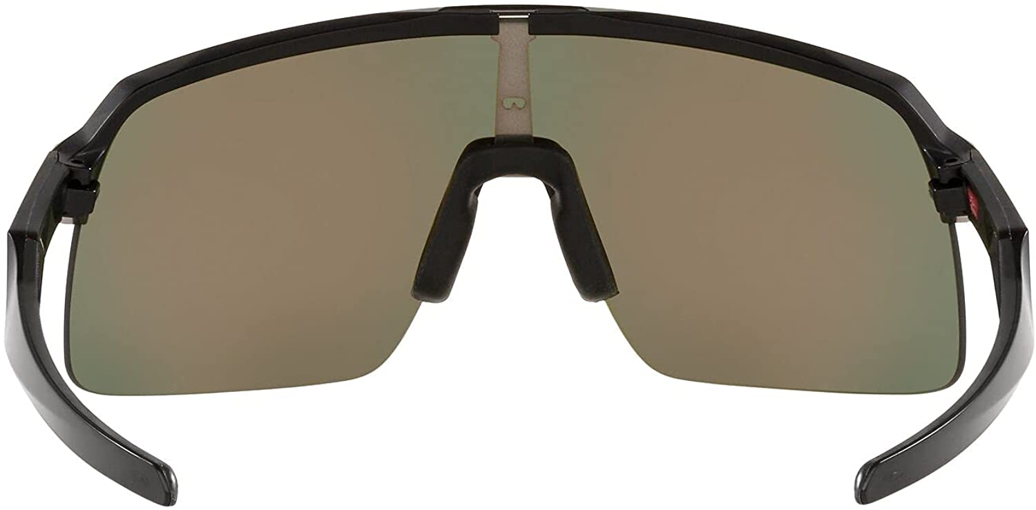 Oakley Mens Oo9463a Sutro Lite Low Bridge Fit Rectangular Sunglasses Matte Black/Prizm Ruby 39 Millimeters