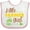 White and Pink, variant on Inktastic Little Farmer Girl Girls Baby Bib