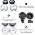 thumbnail image 3 of OULII Touch Control Table Lamp Led Night Light Base Silver 1Set, 3 of 8
