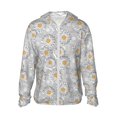 thumbnail image 2 of Lsque Daisies Flowers UPF 50+ Lightweight Sun Protection Men's Women's Long Sleeve Shirt, Hoodie Performance -3X-Large, 2 of 9
