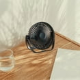 thumbnail image 5 of RoamHome Portable Desk Fan 3-in-1 Hanging Wall Mounted Desktop Mini Fan Rechargeable Personal Cooling Fans for Bedroom Office, High Appearance Gift for Students Workers (Black), 5 of 8