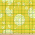 thumbnail image 2 of Ambesonne Yellow and White Fabric by the Yard Upholstery, Colorful Dandelion, 10 Yards, Yellow White, 2 of 5