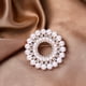 thumbnail image 3 of Broche de perlas con forma de flor de diamante simple, broche de ramillete para abrigo, suéter, hebilla de toalla de seda, 3 of 5