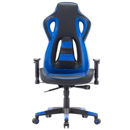 Killbee Swivel Reclining Racing Style Gaming Chair Pvc Leather Killbee Swivel Reclining Racing Style Gaming Chair Pvc Leather Executive Office Blue