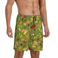 thumbnail image 2 of Sikiie Squirrel And Fox In The Forest Mens Pajama Shorts, Lightweight Lounge Pant with Pockets Soft Sleep Pj Shorts for MenMedium, 2 of 6