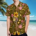thumbnail image 5 of High Quality Hawaiian Shirts for Men Short Sleeve Aloha Beach Shirt Floral Summer Casual Button Down Shirts Blouses HTDAMP, 5 of 7