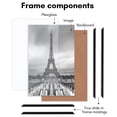 thumbnail image 4 of Americanflat 11x17 Picture Frame 3 Pack Polished Front Cover Slide Photo Buildable Molding Fusion - Black, 4 of 9