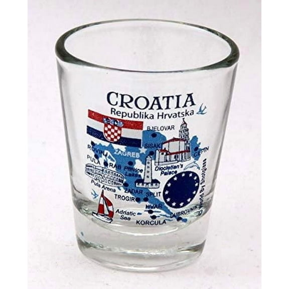 Croatia EU Series Landmarks and Icons shot glass