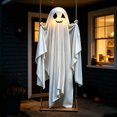 thumbnail image 5 of Luckky Halloween Decorations Outdoor,Large Lighted Hanging Swing Ghost Halloween Decor,Spooky Cute Ghosts Decorations for Tree Porch Yard Garden Lawn, 5 of 5