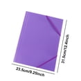 thumbnail image 3 of Yhmxh A4 Elastic Band Plastic File Folder, Waterproof Document Organizer Pocket Folder, Lightweight Portable Snap Closure Paper Holder for Office Business Report Receipt Resume File Storage, 3 of 6