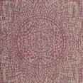thumbnail image 6 of SAFAVIEH Courtyard Josiah Floral Medallion Indoor/Outdoor Area Rug, 4' x 5'7", Light Grey/Fuchsia, 6 of 7