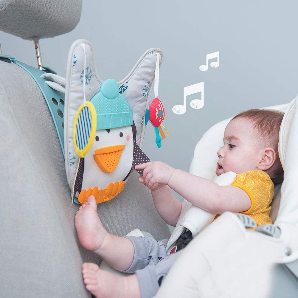Taf Toys Penguin Play and Kick Infant Car Toy Travel Activity Center for Rear Facing Baby with Remote Control - image 2 of 6