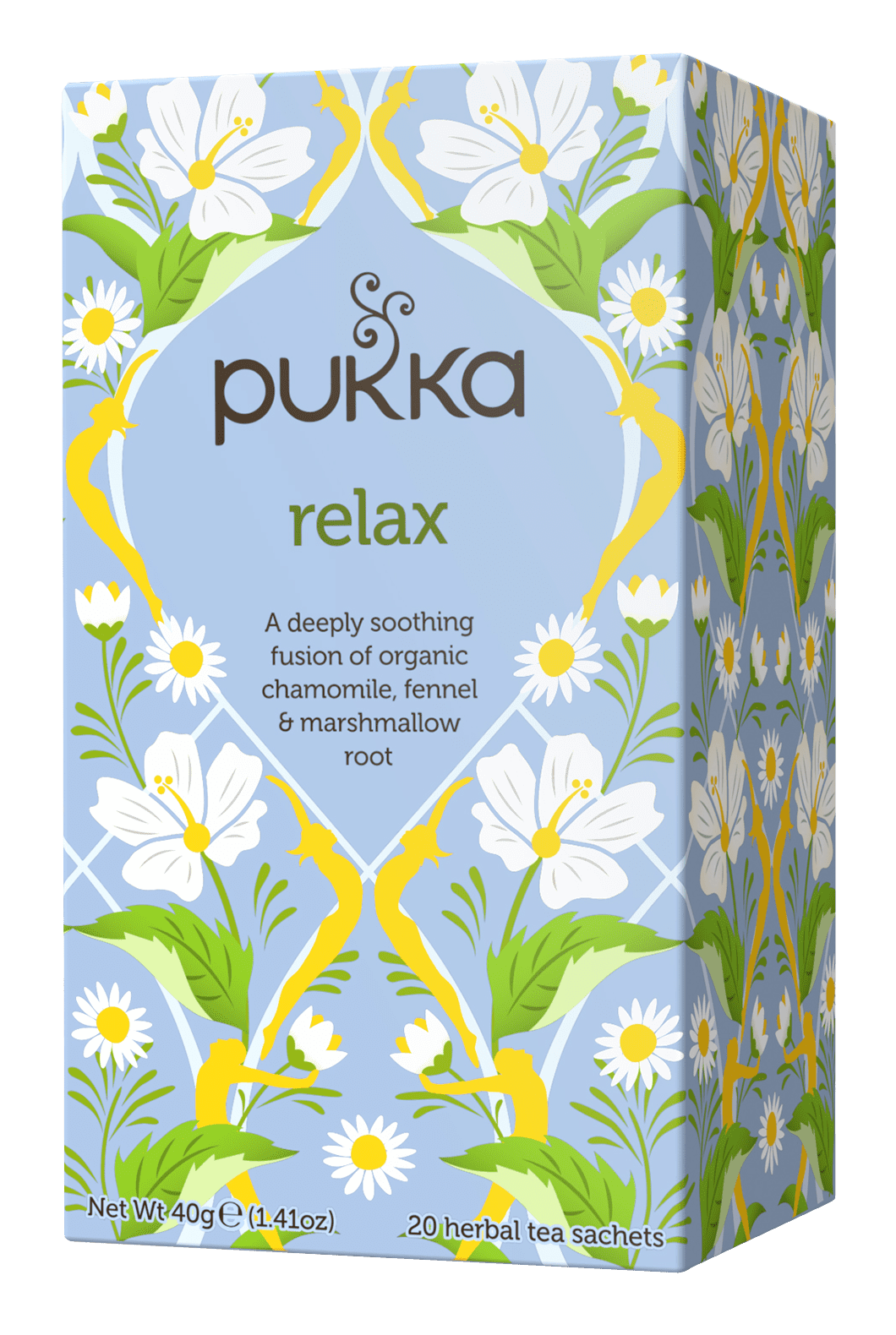 Pukka Relax Organic Herbal Tea, Caffeine-Free, Tea Bags 20 Count Box