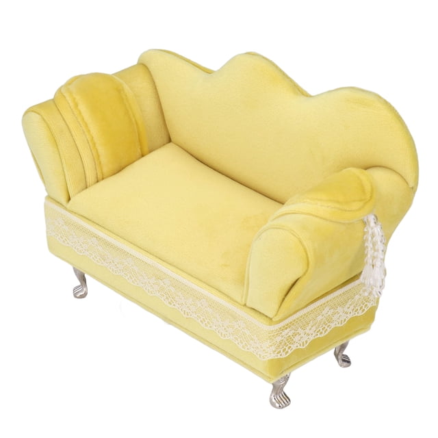 Dollhouse Sofa Miniature Dollhouse Sofa Dollhouse Sofa Furniture Sofa Chair Jewelry Display Case Chair Jewelry Box Mini Chair Soft Flannelette Doll House Furniture Decoration