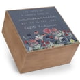 thumbnail image 1 of Love Left Behind Floral Brown 8 x 8 MDF Wood Decorative Keepsake Photo Box, 1 of 3